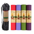Wholesale Price Fitness Exercise Eco Friendly Non Slip TPE Yoga Mat with Carry Straps and Bag