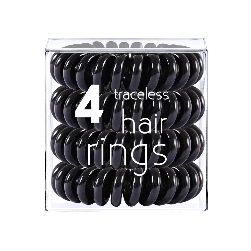 Wholesales Custom 71 Colors Waterproof No Crease Tpu Spiral Phone Cord Coil Hairband Hair Ties