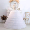 Ball Gown Underskirt Wedding Dress Petticoat Drawstring Strap 4-8 Hoop Performance Plus Size Long Puffy Petticoat Crinoline