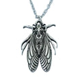Custom Christmas Gift Vintage Fashion Skull Moth Insect Cicada Pendant Necklace for Women Men Boho Jewelry
