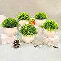 Mini Potted Plants Artificial Potted Plants Mini Green Artificial Succulents for Home Desk Decor
