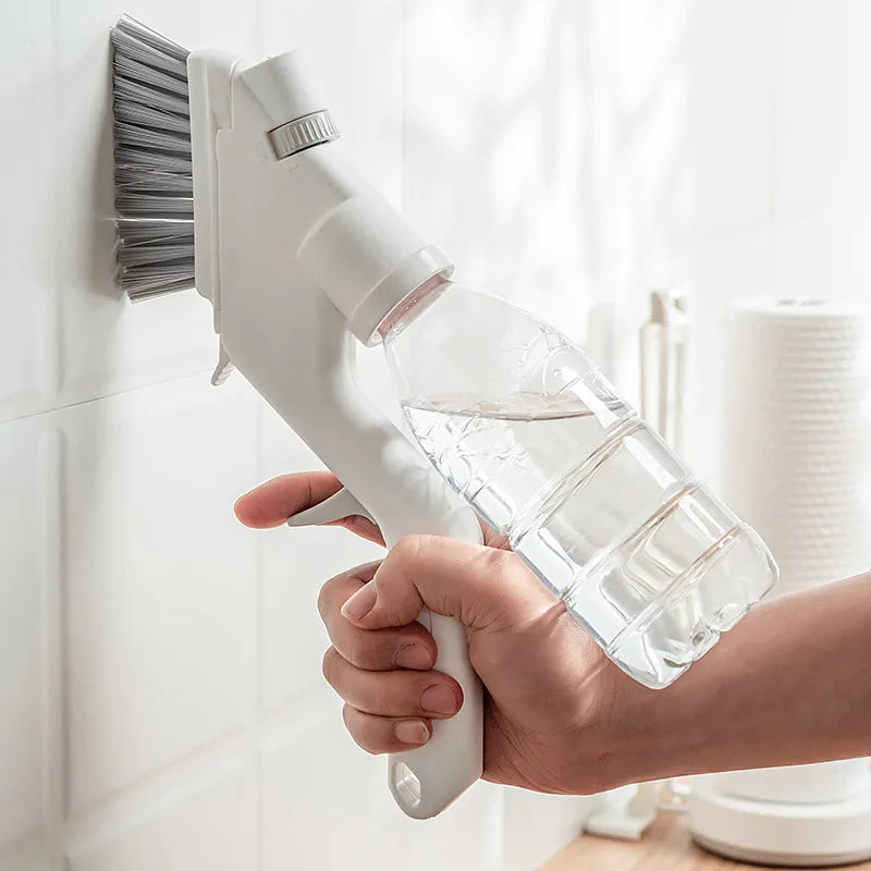 4 Heads Cleaner Brush Kit Scraper for Window Cleaner Water Sprayer Multi Functional Kitchen Cleaner Brushes