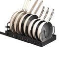 Multi-Layer Home Cabinet Pot Pans Organizer Carbon Steel Kitchen Storage Rack Pull-out Metal Pot Hoder