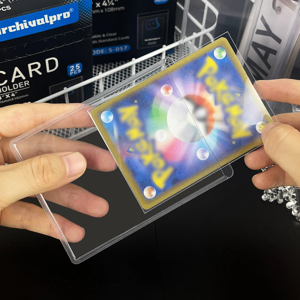 Archivalpro Super Clear 50pcs/pack Business Card IDol Anime Character Organizer Protective Portable Semi-Rigid Card Holder