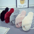 Fuzzy Women's Soft Plush TPR Lightweight Winter Autumn House for Non Slip Slip on Open Toe Cozy Indoor Outdoor