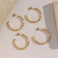 Guarantee Dreamshow Colorful Cz Hoop Earrings 18k Gold Plated Big Hoop Earrings Stainless Steel Women Earrings Hoops