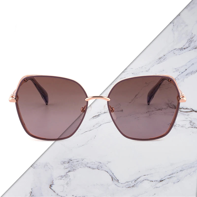 Wholesale Women's Polarized TAC Lenses Alloy Frame Sunglasses Fashion Driving Vintage Decorative Eyewear