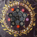 Pentagram Resin Candlestick Black Gold Personality Candlestick Decoration Home Decoration Scepter Ceremony Divination Props