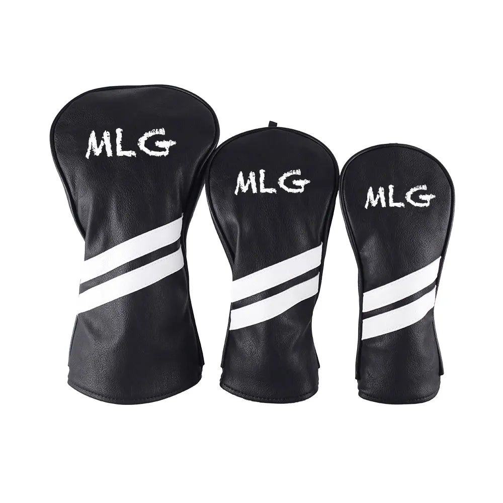 High Quality Custom Embroidered Logo High Quality Cheap PU Leather Small Order Golf Driver Headcovers