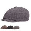 Cotton Men's Beret Hat Euramerican Gatsby Herringbone Newsboy Cap Daily Casual Outdoor Accessory