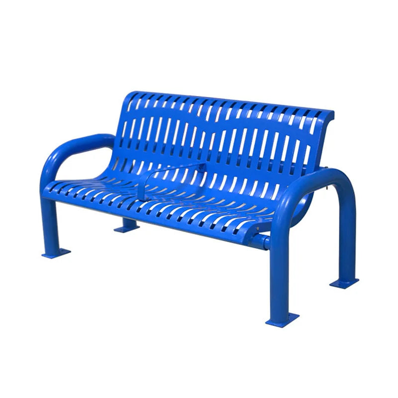 Out Door Furniture Metal Bench Public Park Steel Bench Seating Outside Child Garden Patio Luxury Seat Bench for Outdoor