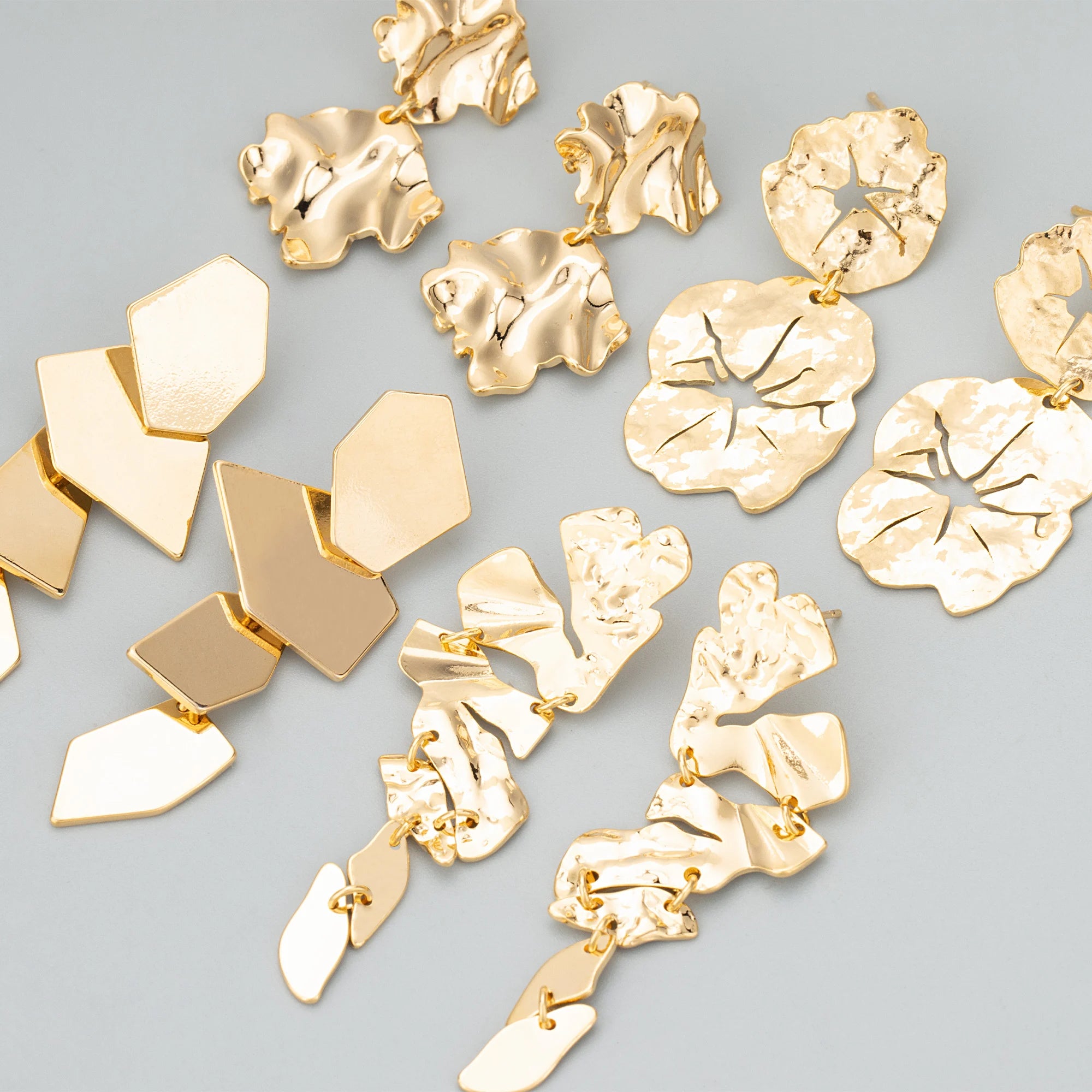 ME06 4pcs/Lot High Quality Jewelry Accessories 18k Gold Rhodium Plated Copper Nickel Free Handmade Findings for DIY Earrings