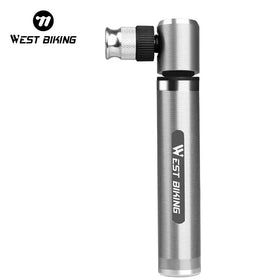 For WEST BIKING 89G Portable Mini Bicycle Pump 160 PSI High Pressure Cycling Hand Air Pump Ball Tire Inflator for Bike Riding