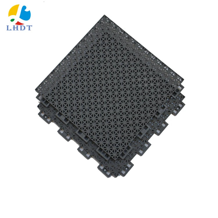 Basketball Interlocking Suspended Floor Install Tennis Court Flooring Garage Plastic Floor Tiles Plastic