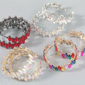 2025 New Design Statement Crystal Rhinestone Women's Diamond Hoop Earring