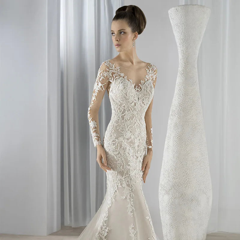Luxury Wholesale Elegant Mermaid Wedding Dresses for Women Lace Sweep Train Wedding Dresses 2023