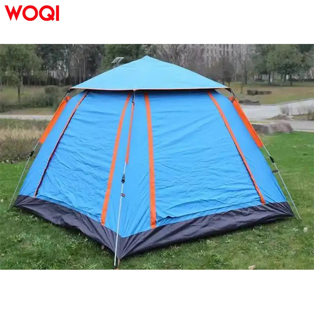 Woqi Factory Price Light Folding Tents 4 Person Family Outdoor Camping Tent for Camping