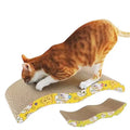 Kangdarpet Corrugated Wood Cat Scratch Board Flat Curved Design Sustainable Features for Environmental Protection Cats