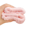 Custom Logo Flannel Spa Skincare Wristband Makeup Facial Towel Set Women's Bath Headbands Including Face Towel Wash Bow Headband