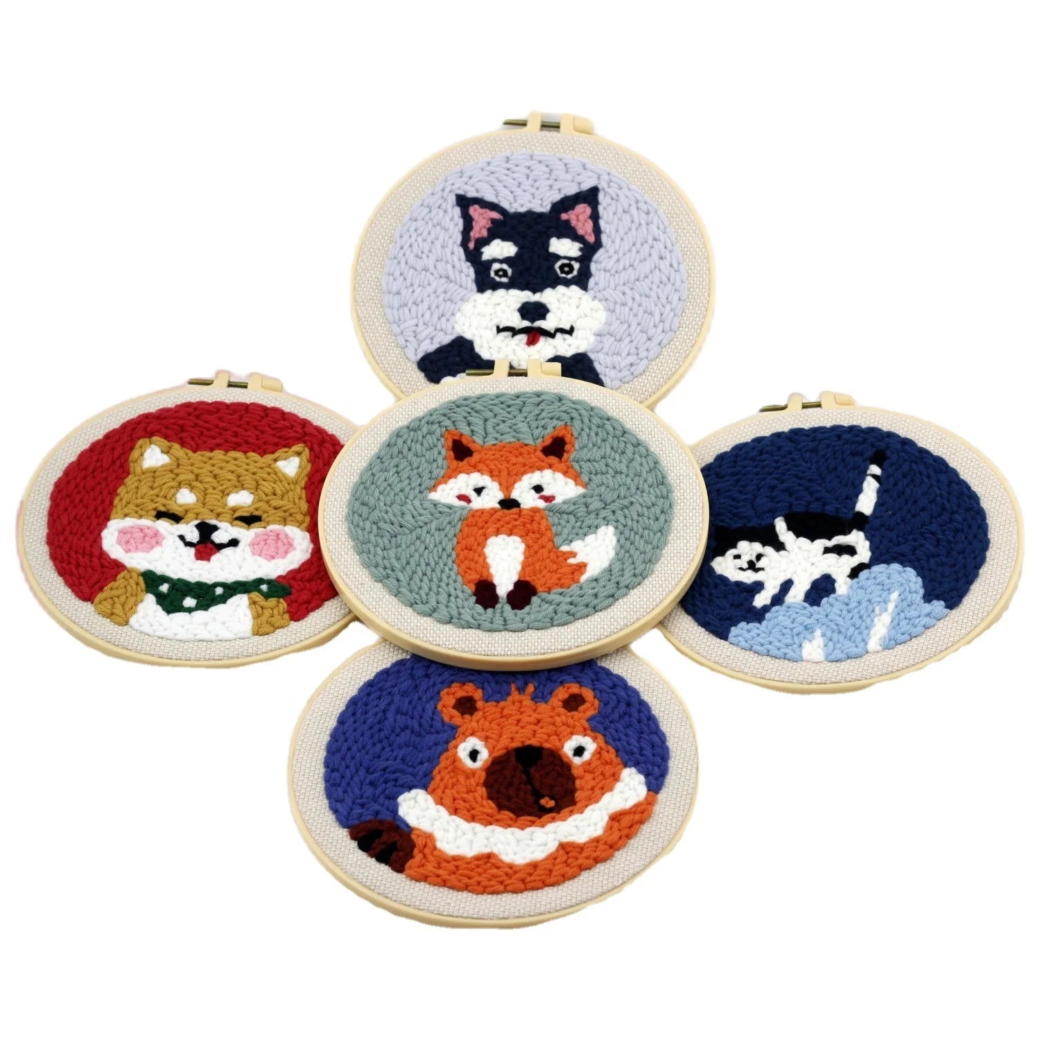 Custom Patterns Embroidery Cross Stitch Set DIY Handmade Shape Animal Theme Needlecrafts Beginners Kit OEM ODM Easyhandmade