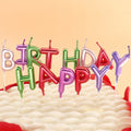 New Design Birthday Decoration Metallic Color  Happy Birthday Letter Candles