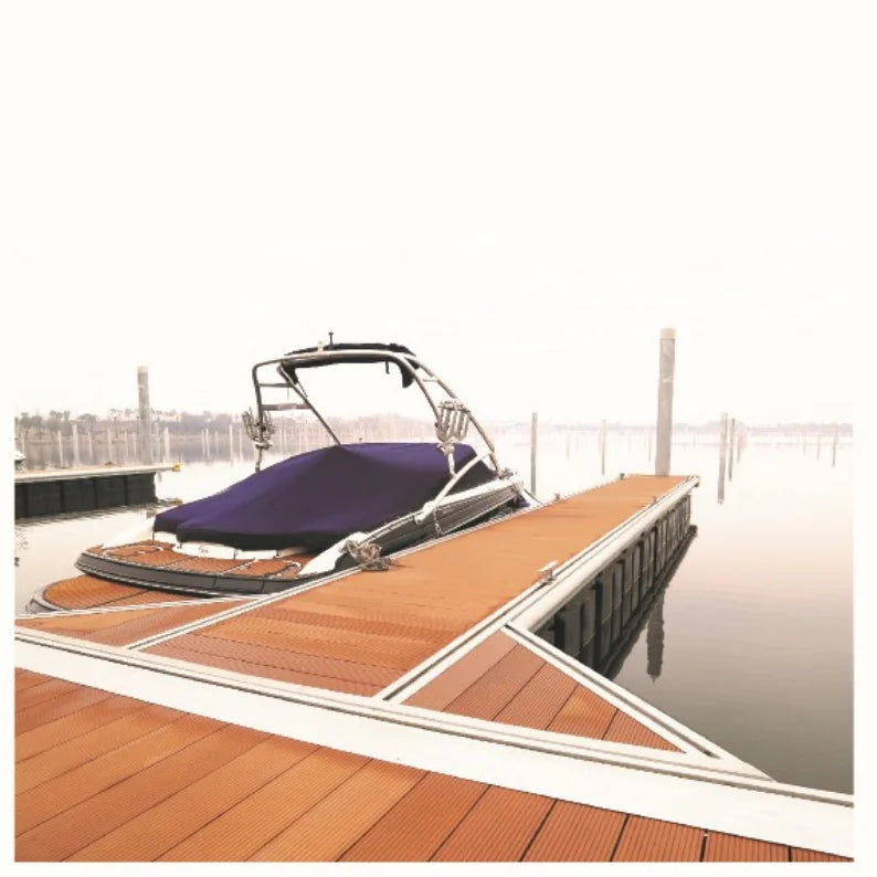 Hot Sale Floating Dock in the Water Floating Pontoon Platform Bridge HDPE Plastic Decking
