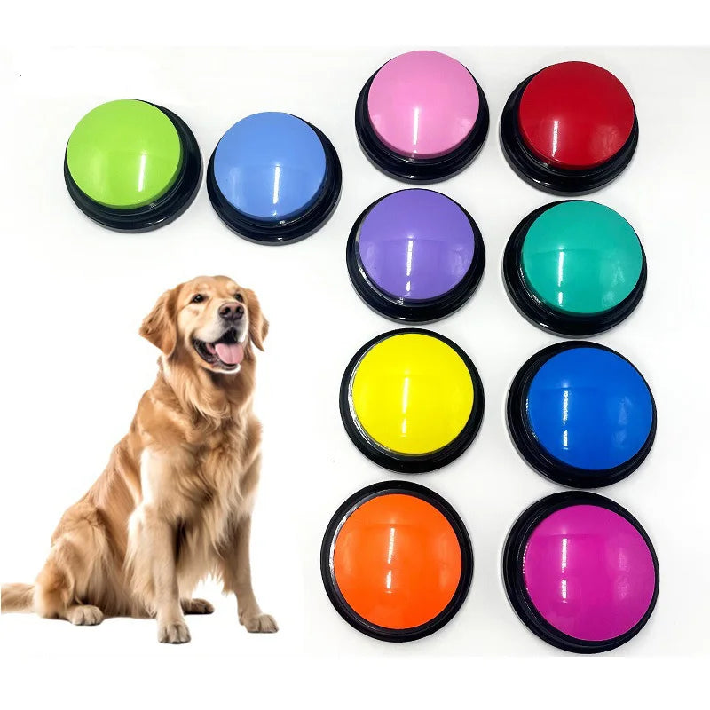 Recordable Dog Talking Buttons Pet Sound Training Buzzers Voice Answering Recording Toy for Animal Communication Factory