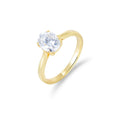 Trendy 925 Sterling Silver Women's Band Rings Gold Plated with Rhodium Vintage Style Oval Diamond Wedding Engagement Ring