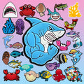 Customized Wholesale Cute Animals Pvc Clog Sandal Accessories Shark Shoes Decorations Kawaii Jellyfish Seawee Shoe Charms