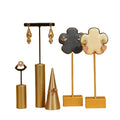 Lovely Flower Shape 8 Colors Metal Jewelry Sets Display Earring Holder Jewellery Ear Studs Display Rack for Jewelry Shown