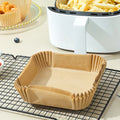 Square Air Fryer Disposable Paper Liner Non-Stick Mat Steamer Baking Paper Mats Air Fryer Paper