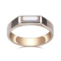 MSR-1319 18K Yellow Gold Moissanite Ring Baguette Moissanite Wedding Diamond Engagement Ring