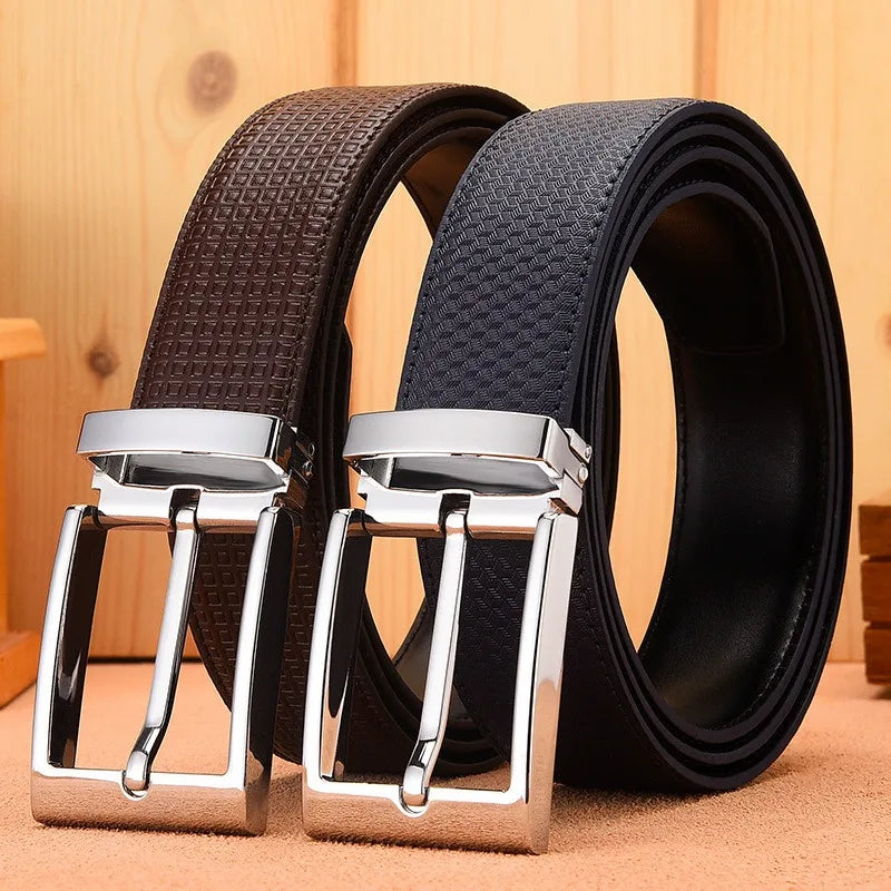 Factory Wholesale Classic Men's Casual Belt Preferred Zinc Alloy Buckle Head Belt Business Jeans Belt