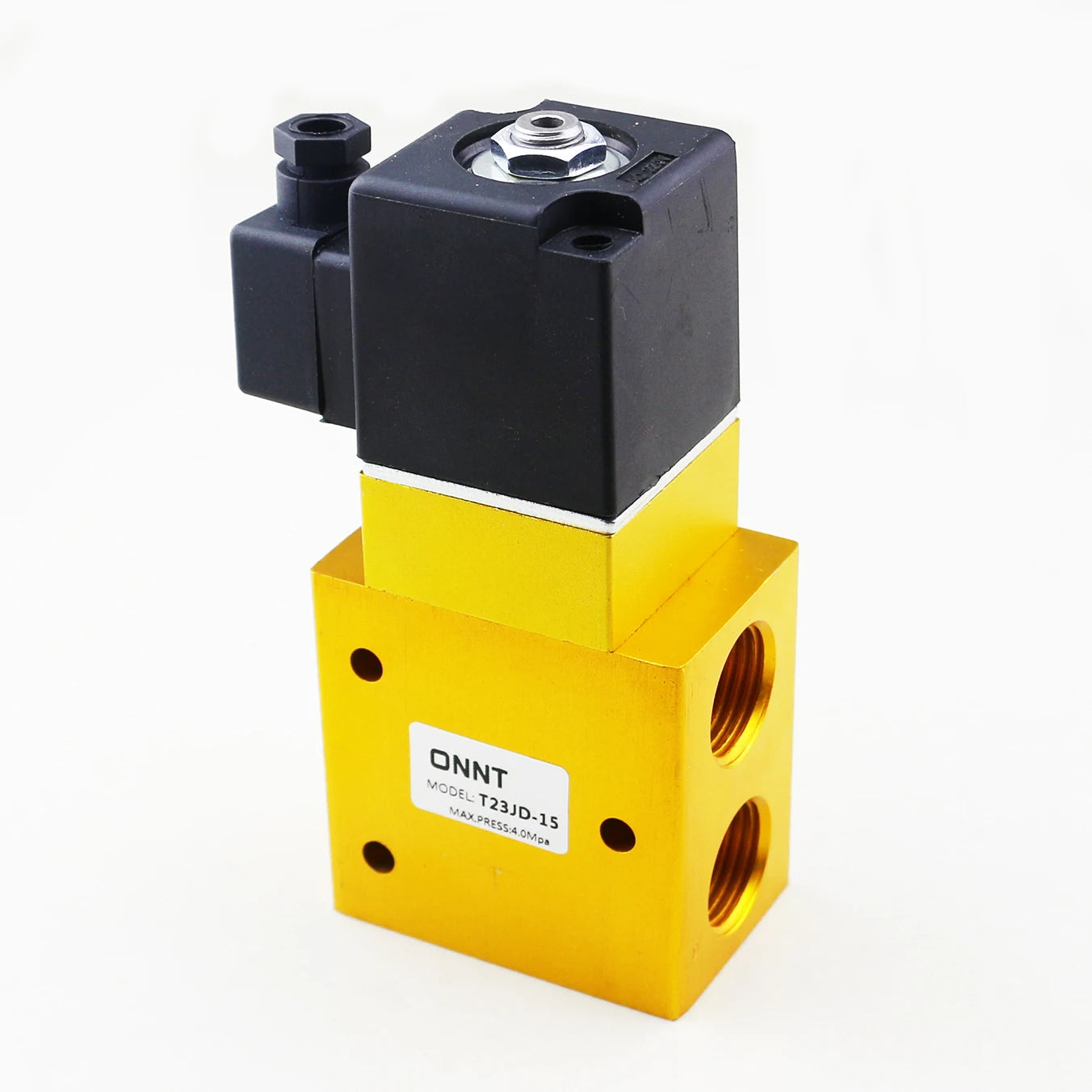 T23JD-15 2/3 Way Bottle Blowing Machine 24bar High Pressure Solenoid Valve External Pilot Pneumatic Control OEM Customization
