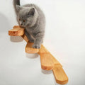 JUNJI Wall Mounted Cat Climbing Frames Wood Platform Kitten Cat Wall Climb Jumping Cat Climbing Frame
