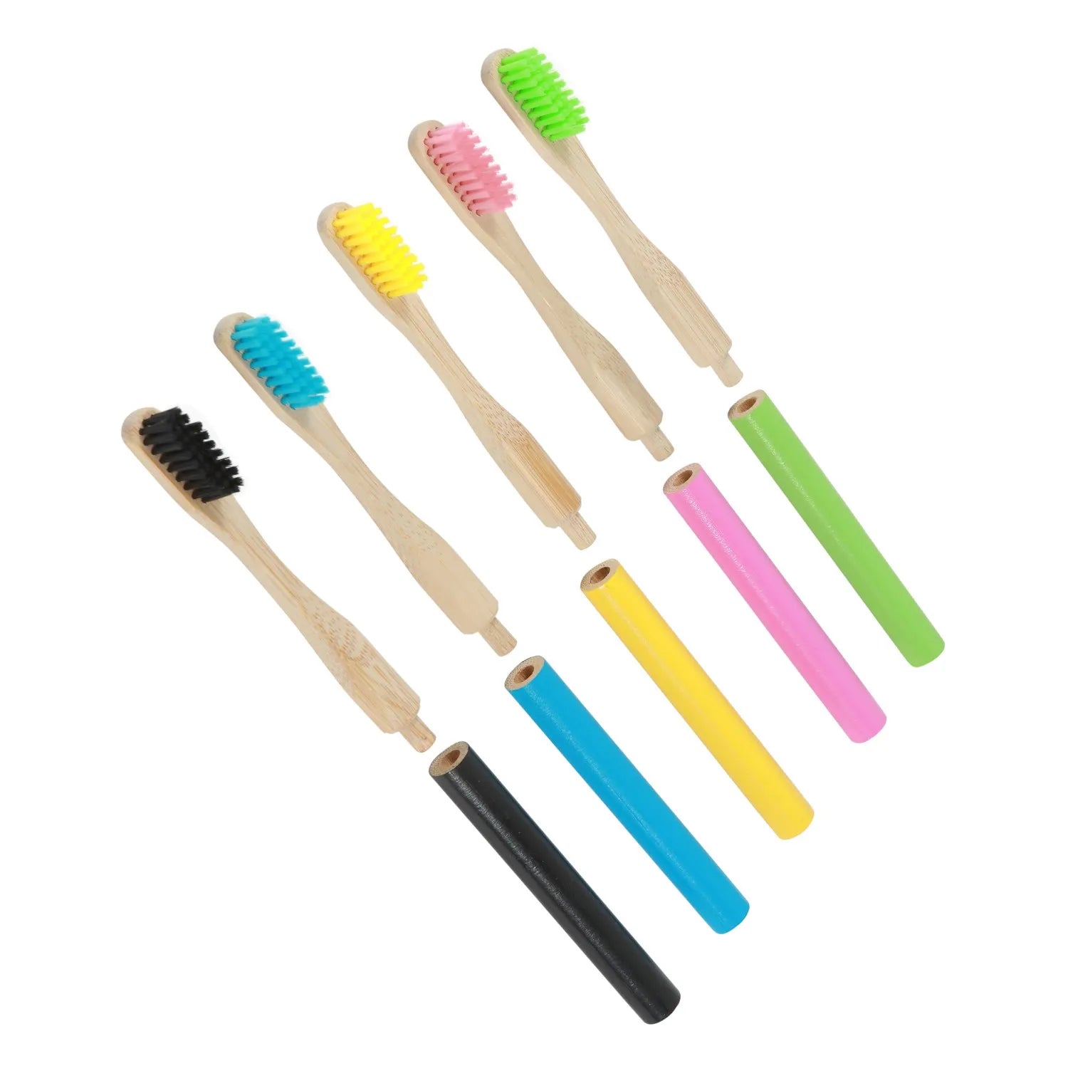 Eco-friendly Bamboo Toothbrush with Replaceable Toothbrush Head