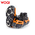 WOQI Unisex Stainless Steel Teeth Silicone Band Shoe Claws Spikes Widely Used for Hiking Mountain Boots Camping Hiking Products