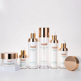 Acrylic Airless Lotion Pump Bottle 15 30 50 100 120ml Silver White Logo Printing for Skin Care Serum and Face Masks Packaging