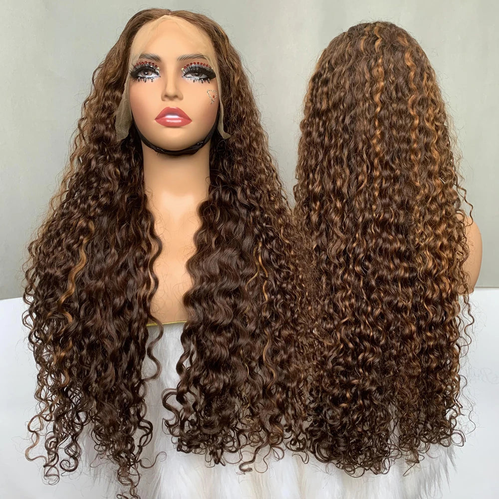 Best Selling Super Double Drawn Luxury Curly Frontal Lace Transparent Wig Wholesale Brazilian Human Hair for Women