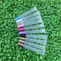 Custom Logo PP Plastic Screw Cap Transparent Slim 15ml Empty Squeeze Tube for Lip Gloss with Pink White Black Gold Silver Colors