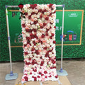 SPR Rolled Flower Wall Silk Flower Cloth Structure Material Wedding Stage Backdrop Artificial Flowers Wall for Salon Wal Decor