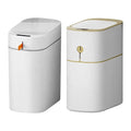 Automatic 3.5 Gallon Smart Trash Can Motion Sensor Rechargeable Touchless Garbage Can Lid Auto-Adsorption Slim for Home Bathroom
