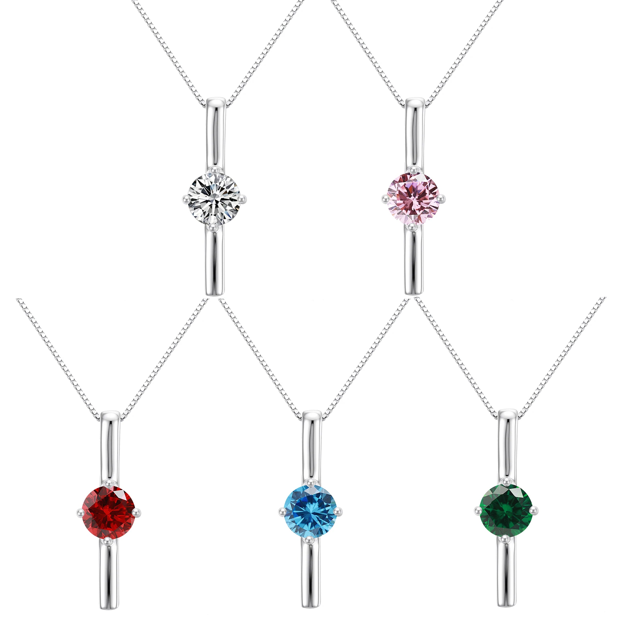 Luxury 925 Sterling Silver Single diamond 7mm VVS1 D Color Moissanite Pendant for Women's Gift Necklace Jewelry