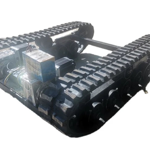 Mobile Robot Platform for Intelligent Robot Rubber Track Caterpillar Rubber Belt Rubber Crawler Chassis Undercarriage Platform