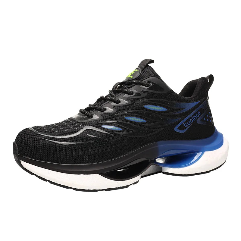 ZG 907-4 Hot Selling Sport Style Anti- Smash Anti-Puncture Safety Shoes Popcorn TPU Sole Steel Toe Breathable Work Sneakers