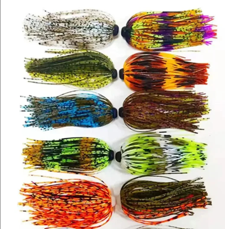 TOPIND Individual Designed Trout Salmon Bass Lure Accessories Composite Rotating Sequin Silicone Silk Live Bait Popper Lure