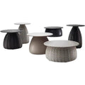 French Outdoor Wicker Rattan Dining Chair and Table Set with Aluminum Frame