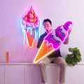 Winbo Drop Shipping Custom Ice Cream Shop LED Neon Sign Light Custom Neon Sign Company Neon Light Sign for Cafe Shop Restaurant