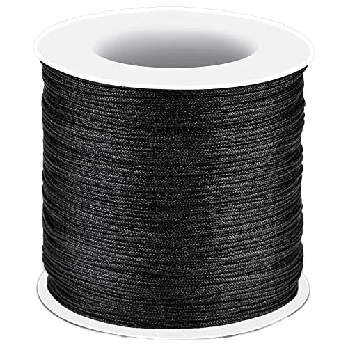 Wholesale Black White and Red 0.8mm Jade Thread for Making Jewelry Necklaces Bracelets and Friendship Chains