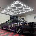 Wholesale Honeycomb Workshop Detailing Ceiling Led Light Car Washing Workshop Garage Hexagonal Tubes Hexagon Garage Light